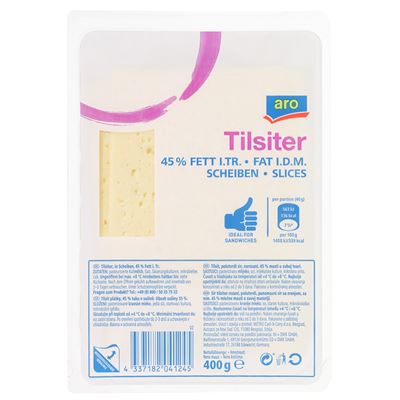 aro Tilsiter sýr 45% plátky chlaz. 400 g
