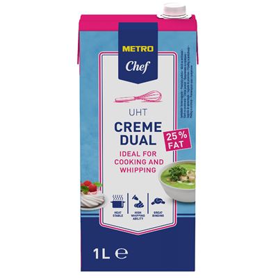 METRO Chef Dual Creme 25 % chlaz. 1 l UHT