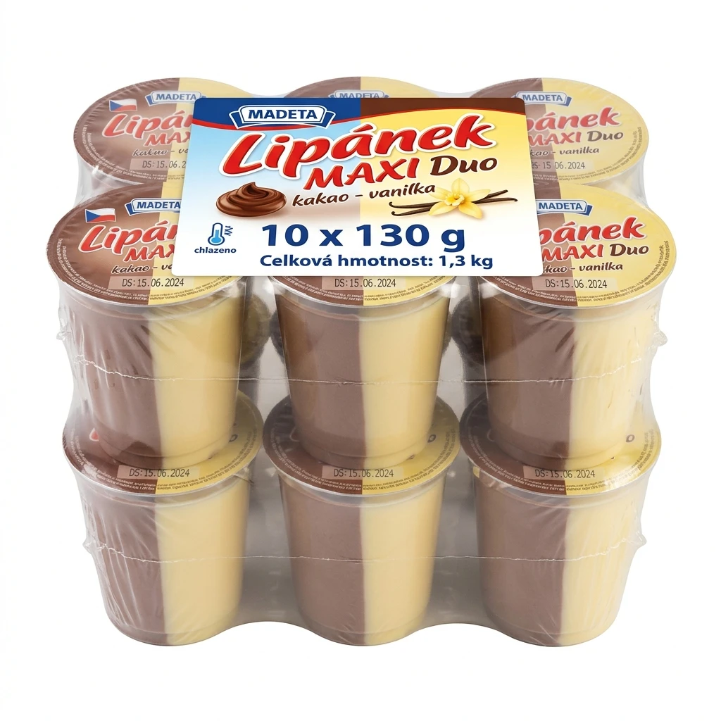 MADETA Lipánek Maxi Duo kakao-vanilka chlaz. 10 x 130 g
