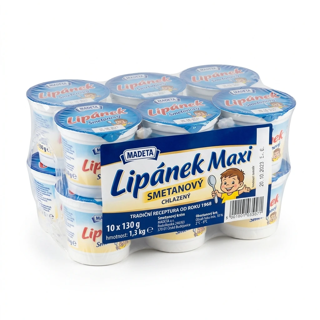 MADETA Lipánek Maxi smetanový chlaz. 10 x 130 g