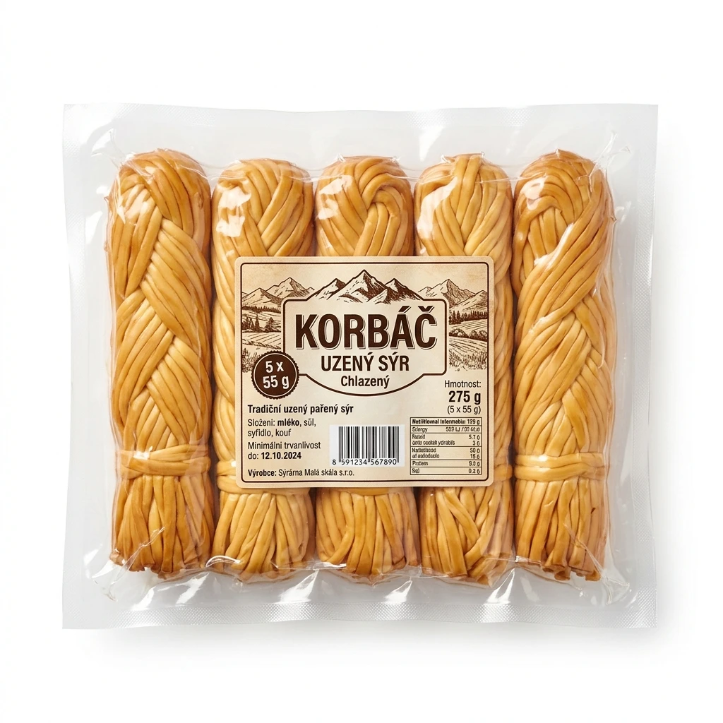 Korbáč uzený sýr chlaz. 5 x 55 g