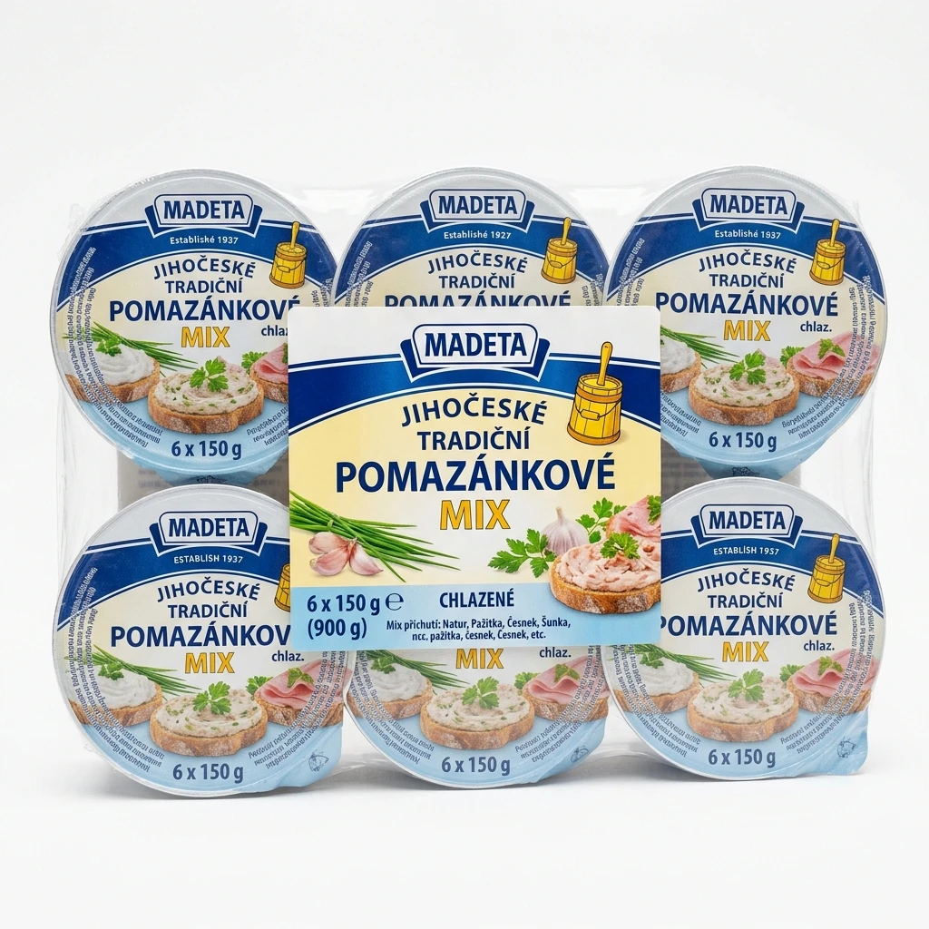 MADETA Jihočeské Tradiční pomazánkové mix chlaz. 6 x 150 g