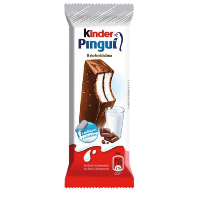 kinder Pinguí Mléčný řez chlaz. 8 x 30 g rodinné balení