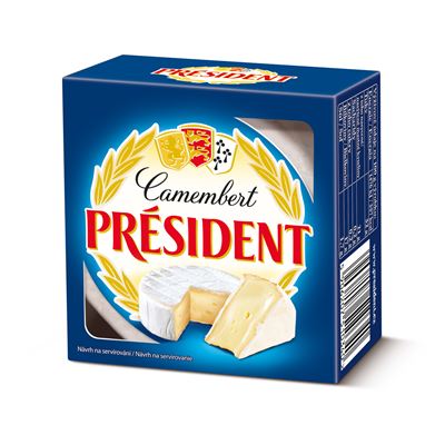 PRÉSIDENT Camembert sýr plísňový chlaz. 20 x 90 g