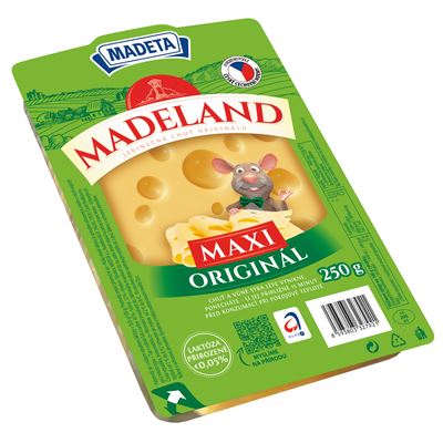 MADETA Madeland maxi sýr tvrdý plátkový chlaz. 250 g