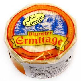 Munster Ermitage Au Cumin sýr zrající s kmínem chlaz. 125 g