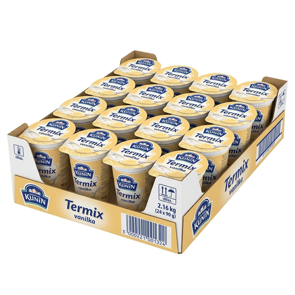 MLÉKÁRNA KUNÍN Termix vanilka chlaz. 24 x 90 g