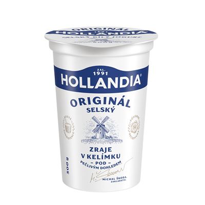 HOLLANDIA Selský jogurt bílý 3,7 % tuku chlaz. 12 x 500 g