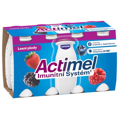 Danone Actimel Jogurtové mléko lesní plody chlaz. 3 x (8 x 100 g)