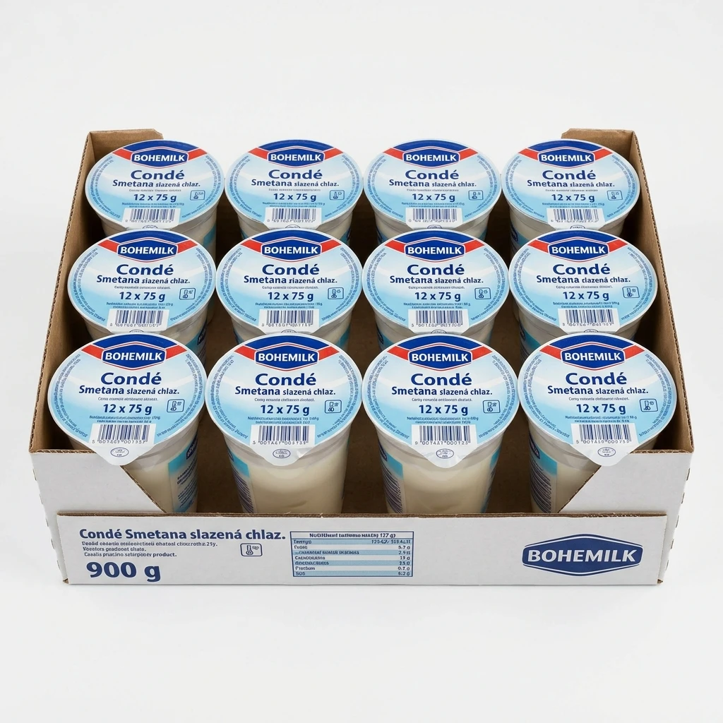 BOHEMILK Condé Smetana slazená chlaz. 12 x 75 g