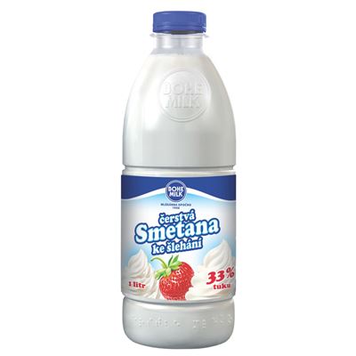 BOHEMILK Smetana čerstvá 33% živoč. chlaz. 1 l PET