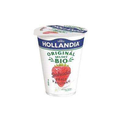 HOLLANDIA Selský jogurt jahoda BIO chlaz. 180 g