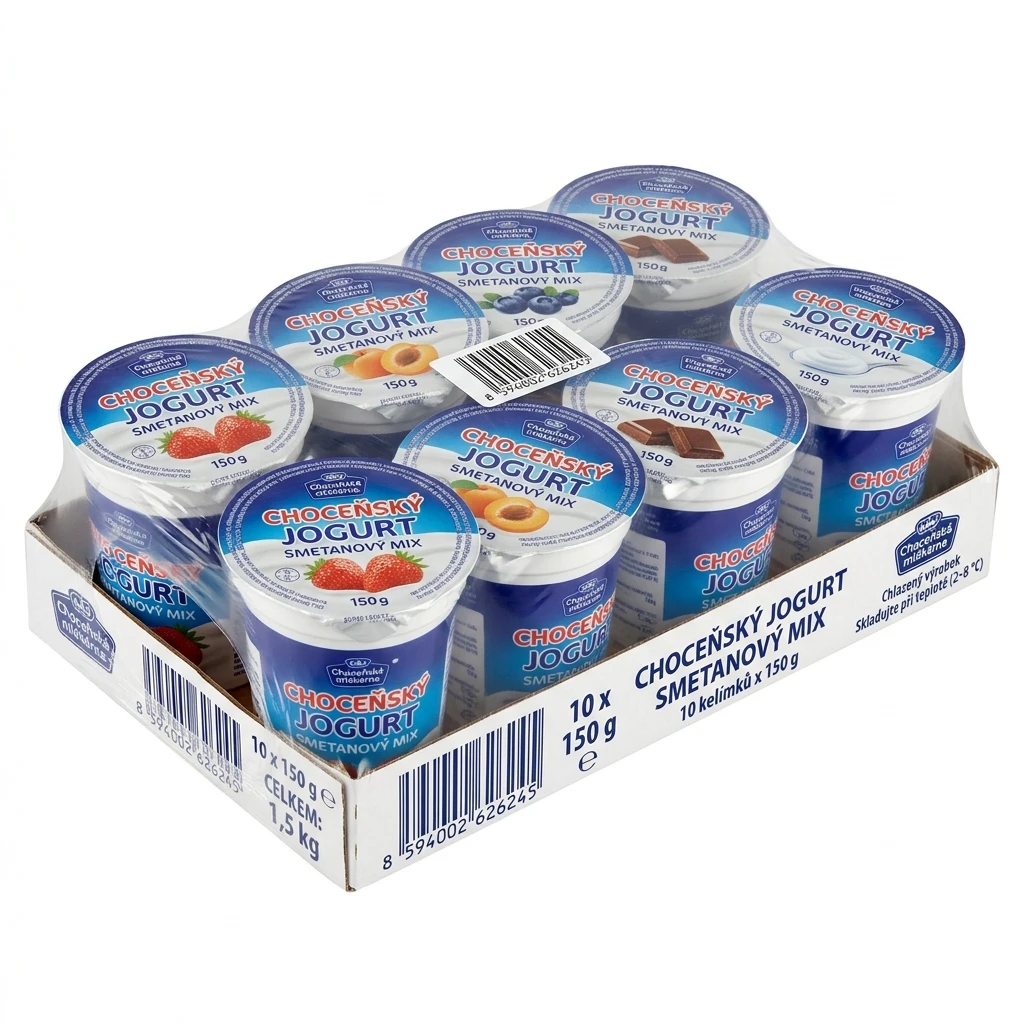 Choceňská mlékárna Choceňský Jogurt smetanový mix chlaz. 10 x 150 g