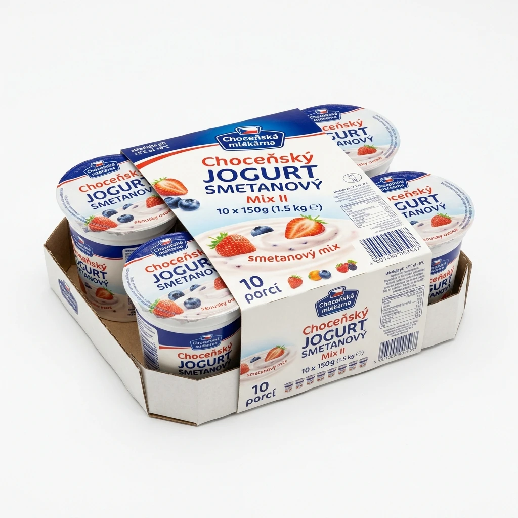 Choceňská mlékárna Choceňský Jogurt smetanový mix II. chlaz. 10 x 150 g