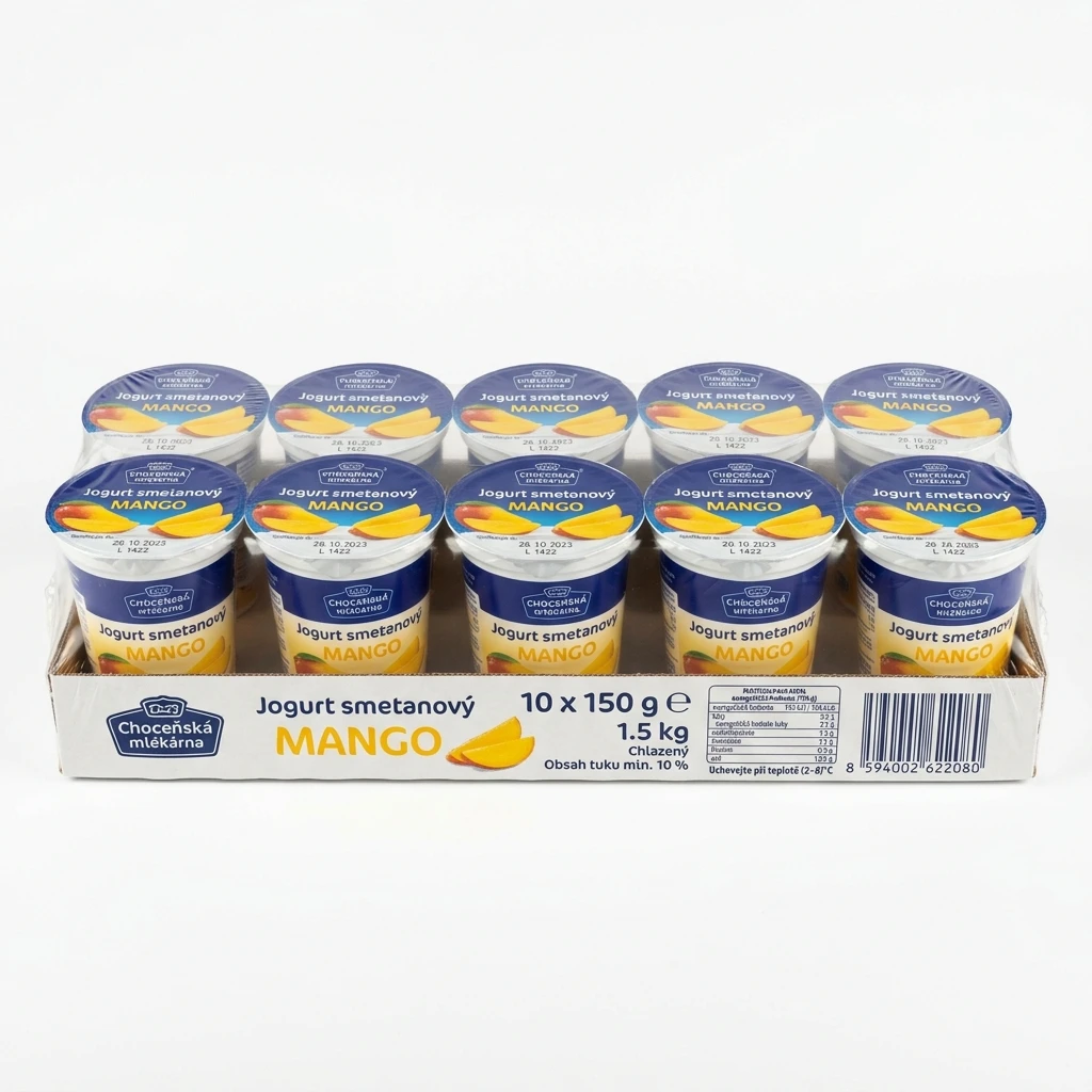 Choceňská mlékárna Jogurt smetanový mango chlaz. 10 x 150 g