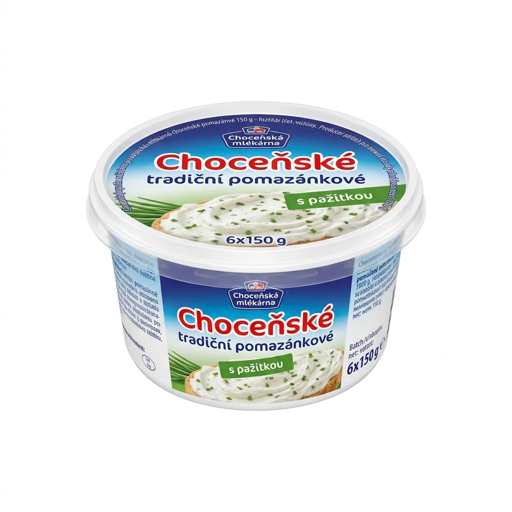 Choceňská mlékárna Choceňské tradiční pomazánkové s pažitkou chlaz. 6 x 150 g