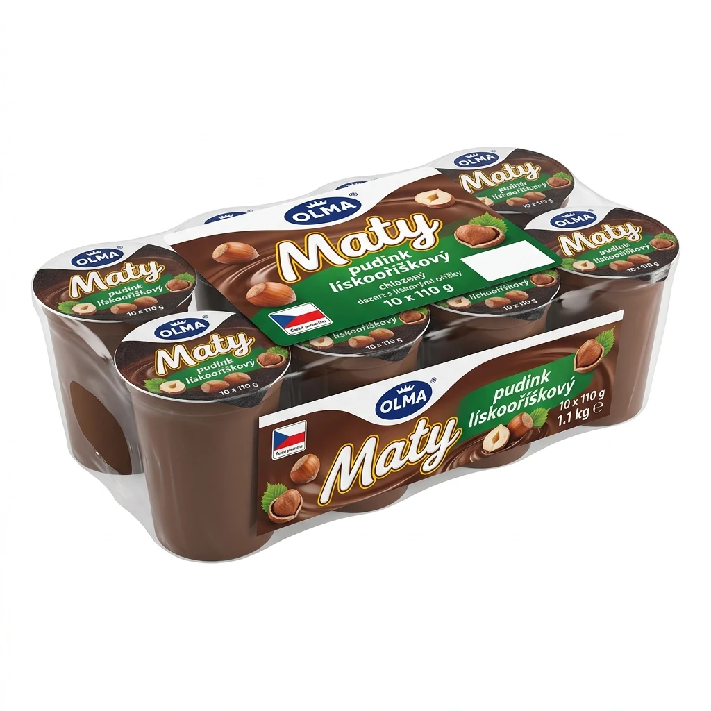 OLMA Maty pudink lískooříškový chlaz. 10 x 110 g