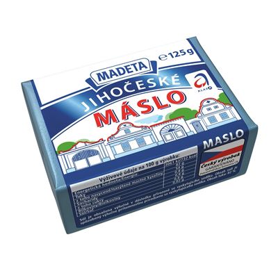 MADETA Jihočeské Máslo 82 % chlaz. 125 g