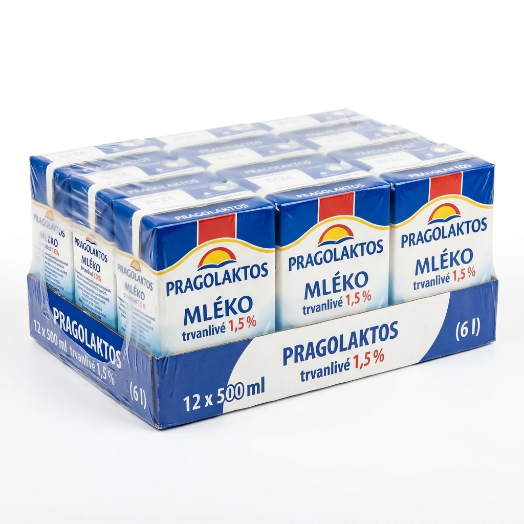 PRAGOLAKTOS Mléko trvanlivé 1,5 % 12 x 500 ml