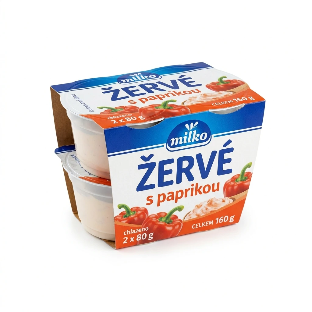 milko Žervé s paprikou chlaz. 2 x 80 g
