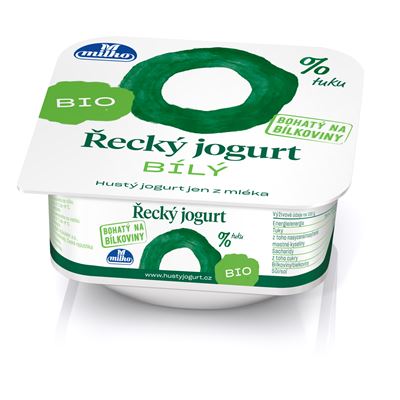 milko Jogurt řecký bílý 0% tuku BIO chlaz. 130 g