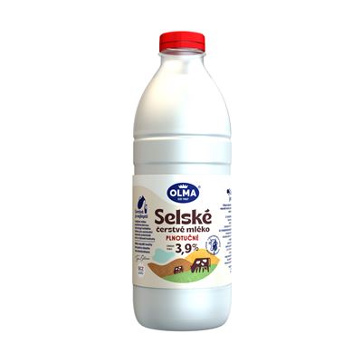 OLMA Selské mléko čerstvé 3,9 % chlaz. 1 l