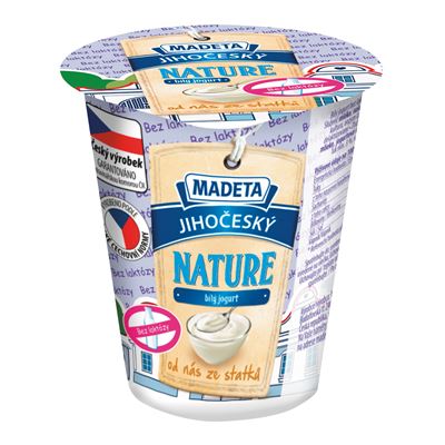 MADETA Nature jogurt bílý 3 % tuku bez laktózy chlaz. 150 g