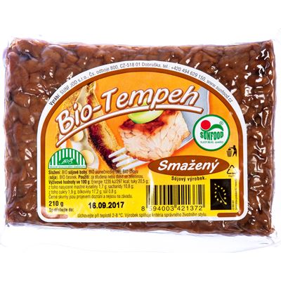 SUNFOOD Tempeh smažený BIO chlaz. 210 g