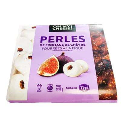 PERLAS Sýr kozí fíky chlaz. 9 x 10 g