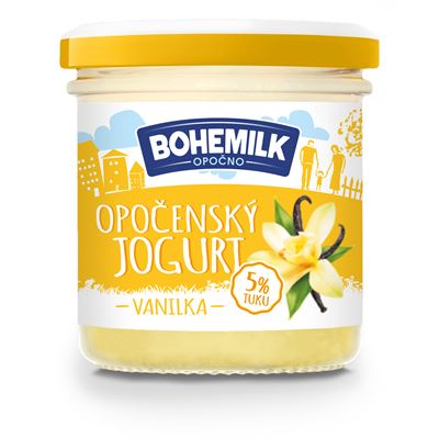 BOHEMILK Opočenský jogurt vanilka 5 % tuku chlaz. 150 g