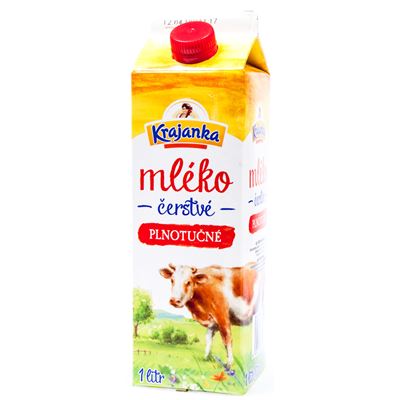 Krajanka Mléko čerstvé 3,5 % chlaz. 1 l