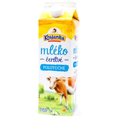 Krajanka Mléko čerstvé 1,5 % chlaz. 1 l