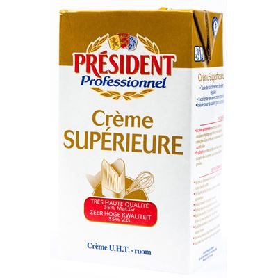 PRÉSIDENT Smetana trvanlivá 35 % 1 l