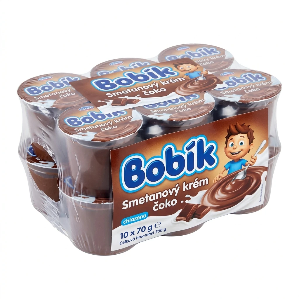 Bobík Smetanový krém čoko chlaz. 10 x 70 g