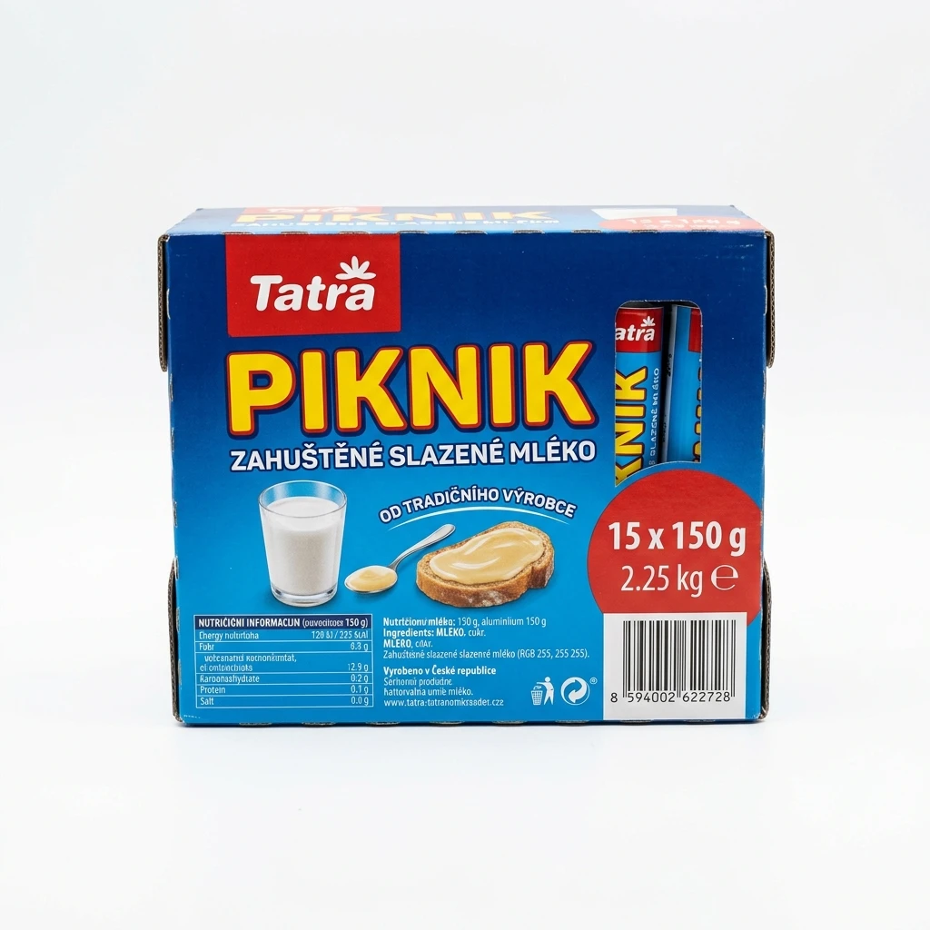 Tatra Piknik Zahuštěné slazené mléko 15 x 150 g