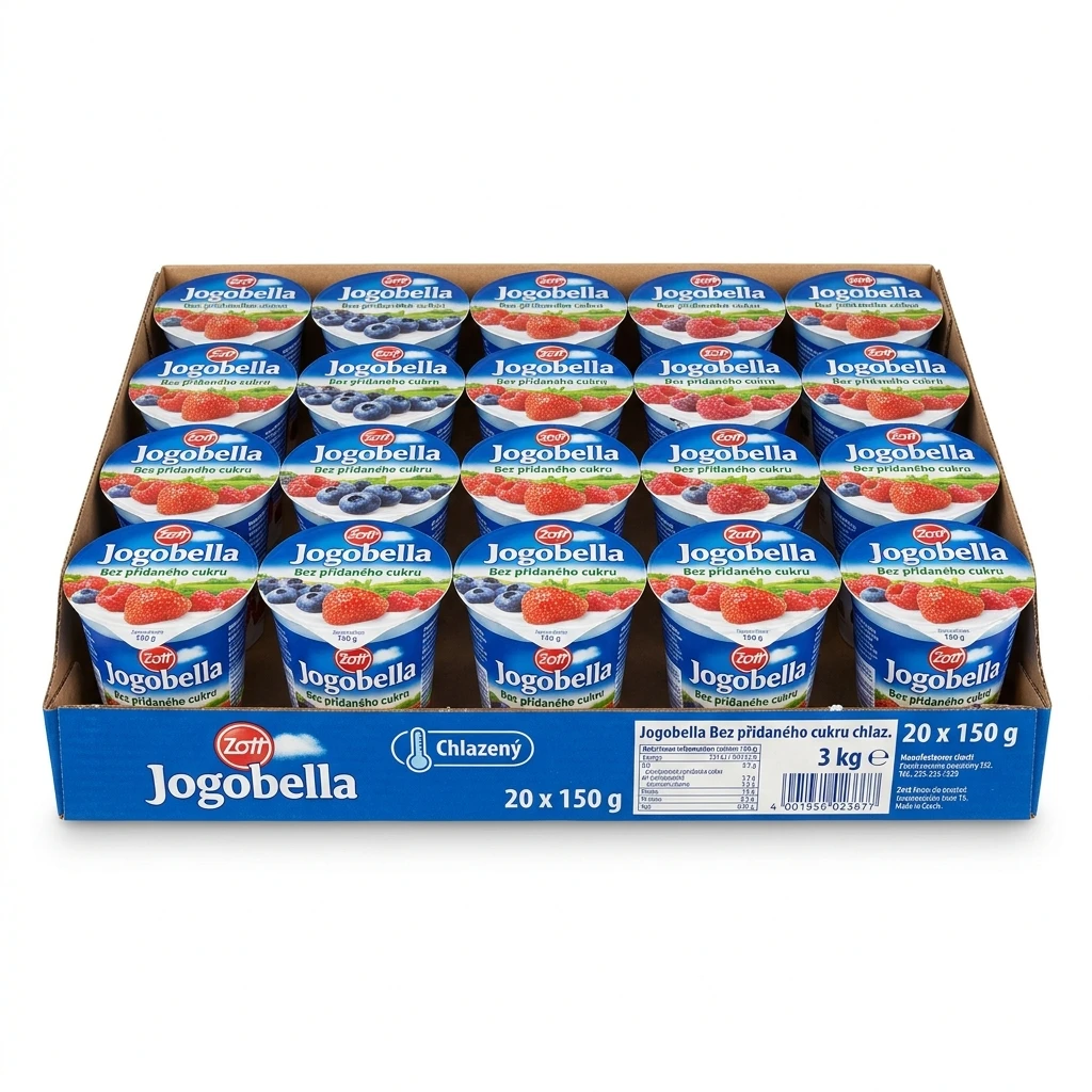 Jogobella Jogurt bez přidaného cukru chlaz. 20 x 150 g