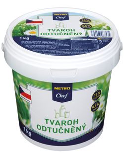 METRO Chef Tvaroh odtučněný 16 % chlaz. 1 kg