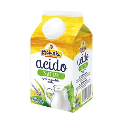 Krajanka Acidofilní mléko Natural 3,6 % chlaz. 500 ml