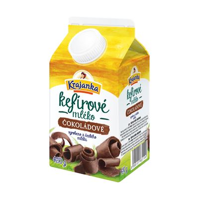 Krajanka Mléko kefírové 1 % čokoláda chlaz. 450 g