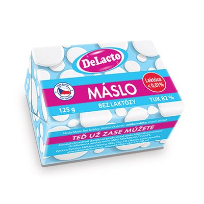 DeLacto Máslo bez laktózy chlaz. 125 g