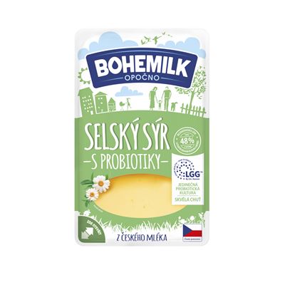 BOHEMILK Selský sýr 48 % plátky chlaz. 100 g