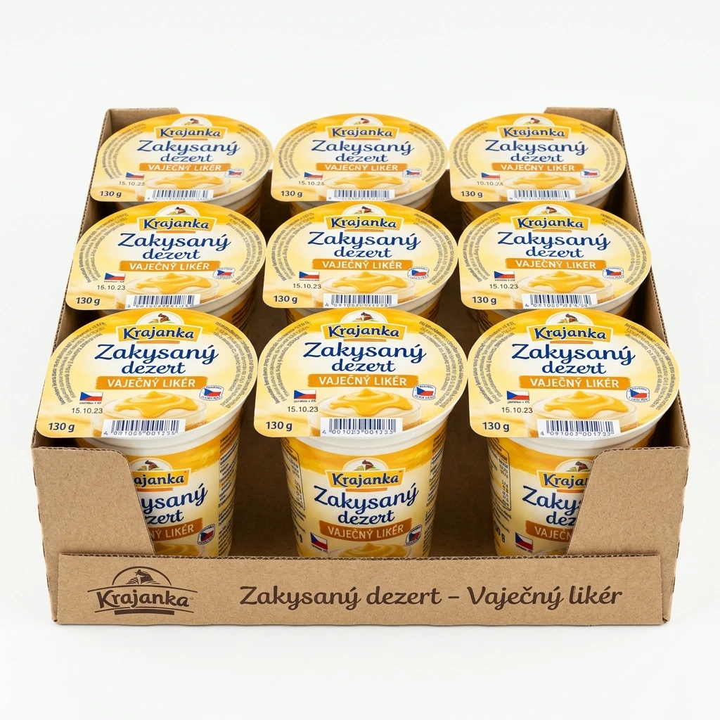 Krajanka Zakysaný dezert vaječný likér chlaz. 10 x 130 g