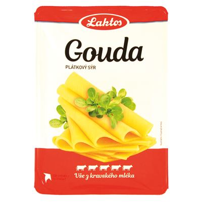 Laktos Gouda 48 % plátky chlaz. 250 g