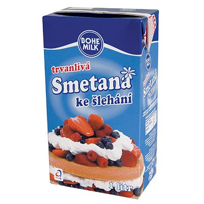 BOHEMILK Smetana ke šlehání 30 % 6 x 1 l UHT