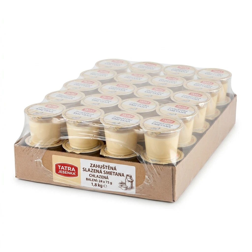 Tatra Jesenka zahuštěná slazená smetana chlaz. 24 x 75 g