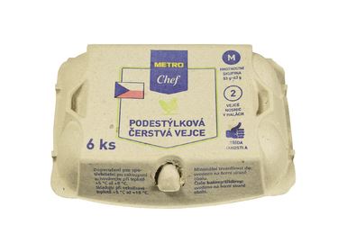 METRO Chef Vejce z podestýlky "M" CZ chlaz. 6 ks