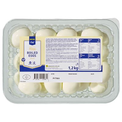 METRO Chef Vejce vařené cca 30 ks podestýlka chlaz. 1,2 kg