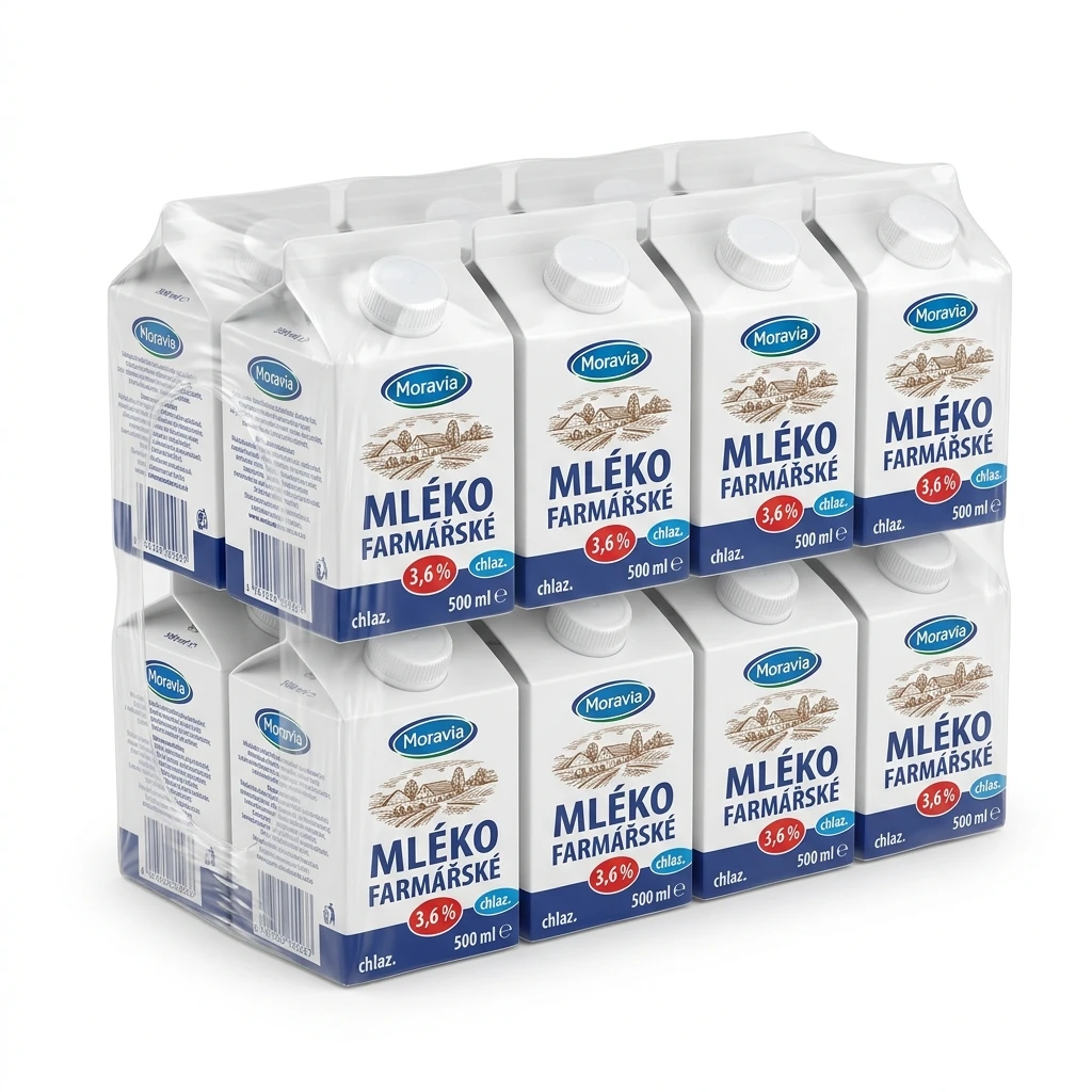 Moravia Mléko farmářské 3,6 % chlaz. 10 x 500 ml