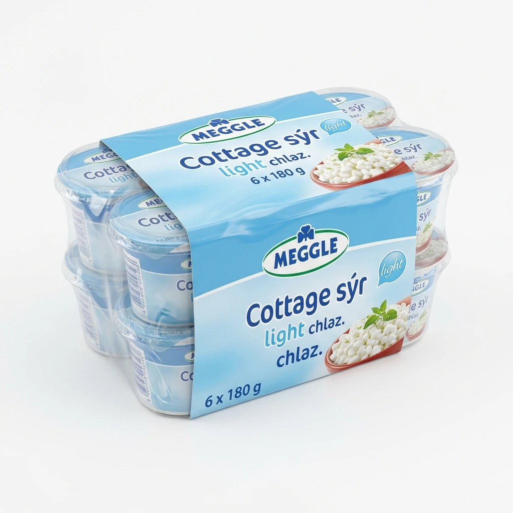 MEGGLE Cottage sýr light chlaz. 6 x 180 g