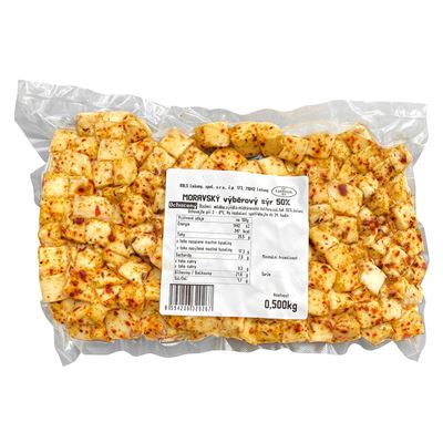 ROLS Gouda 50 % kostky kořeněné chlaz. 500 g